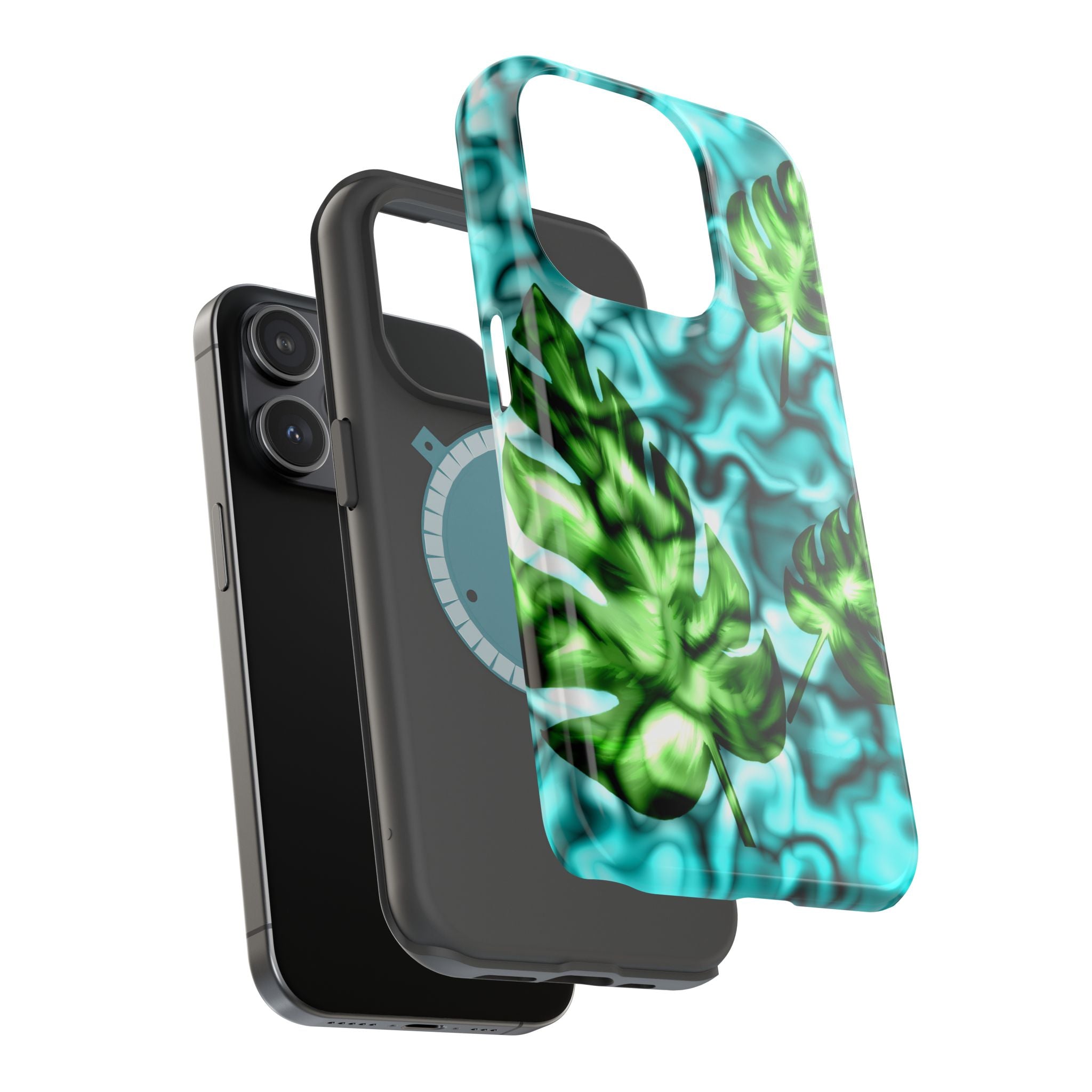 Phone Case — Tropical Monstera Leaves Magnetic Impact-Resistant Cover
