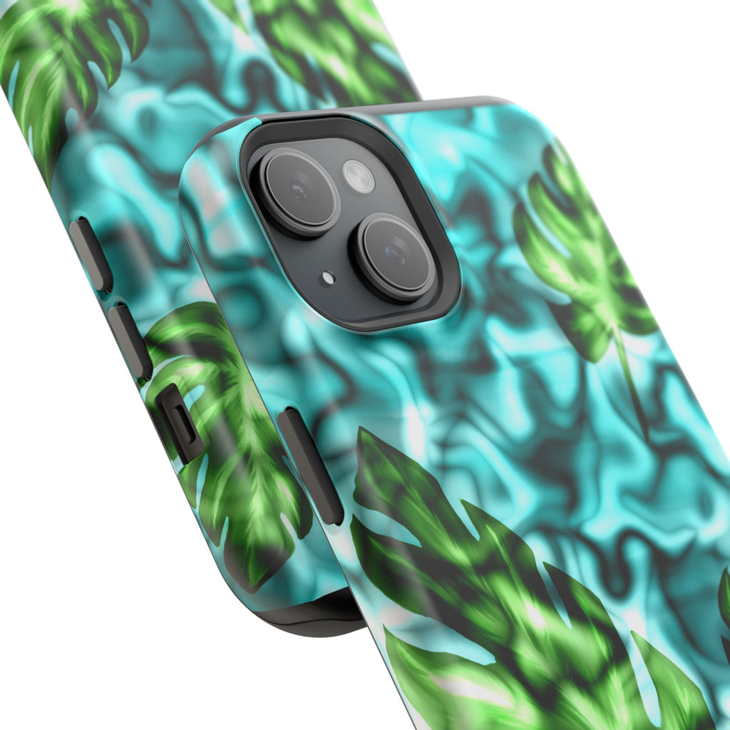 Phone Case — Tropical Monstera Leaves Magnetic Impact-Resistant Cover